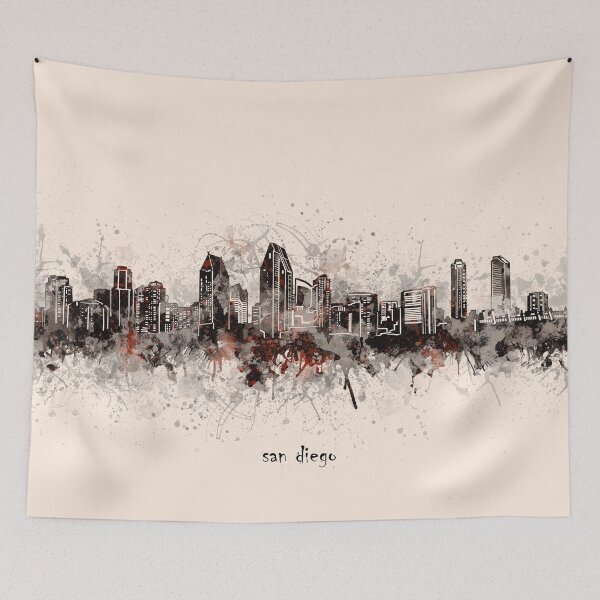Item preview, san diego skyline designed and sold by BekimART2.
