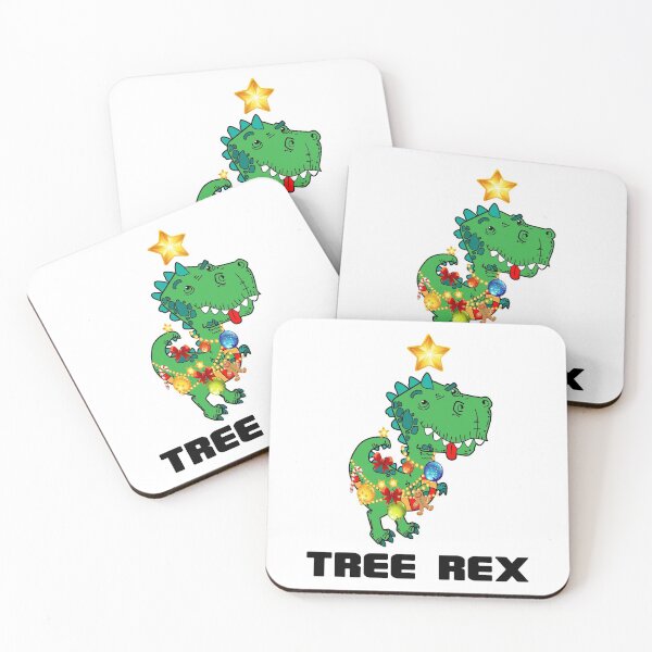 Item preview, FUNNY HAPPY CUTE TREE REX DECORATES HIMSELF AWESOME DESIGN FOR NEW YEAR CHRISTMAS  designed and sold by thebaronart.