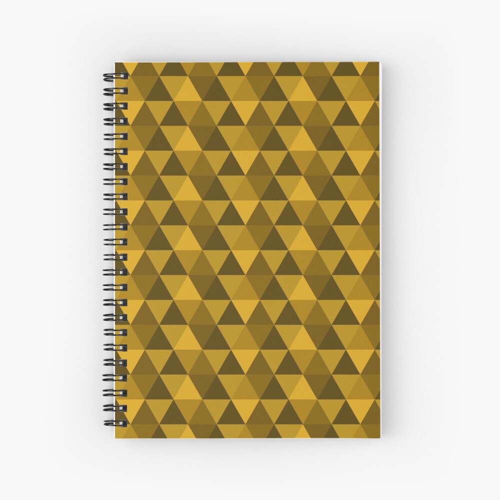 Gold Quilt Spiral Notebook