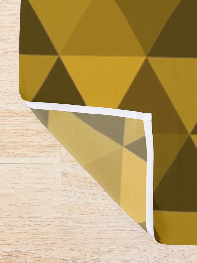 Alternate view of Gold Quilt Shower Curtain