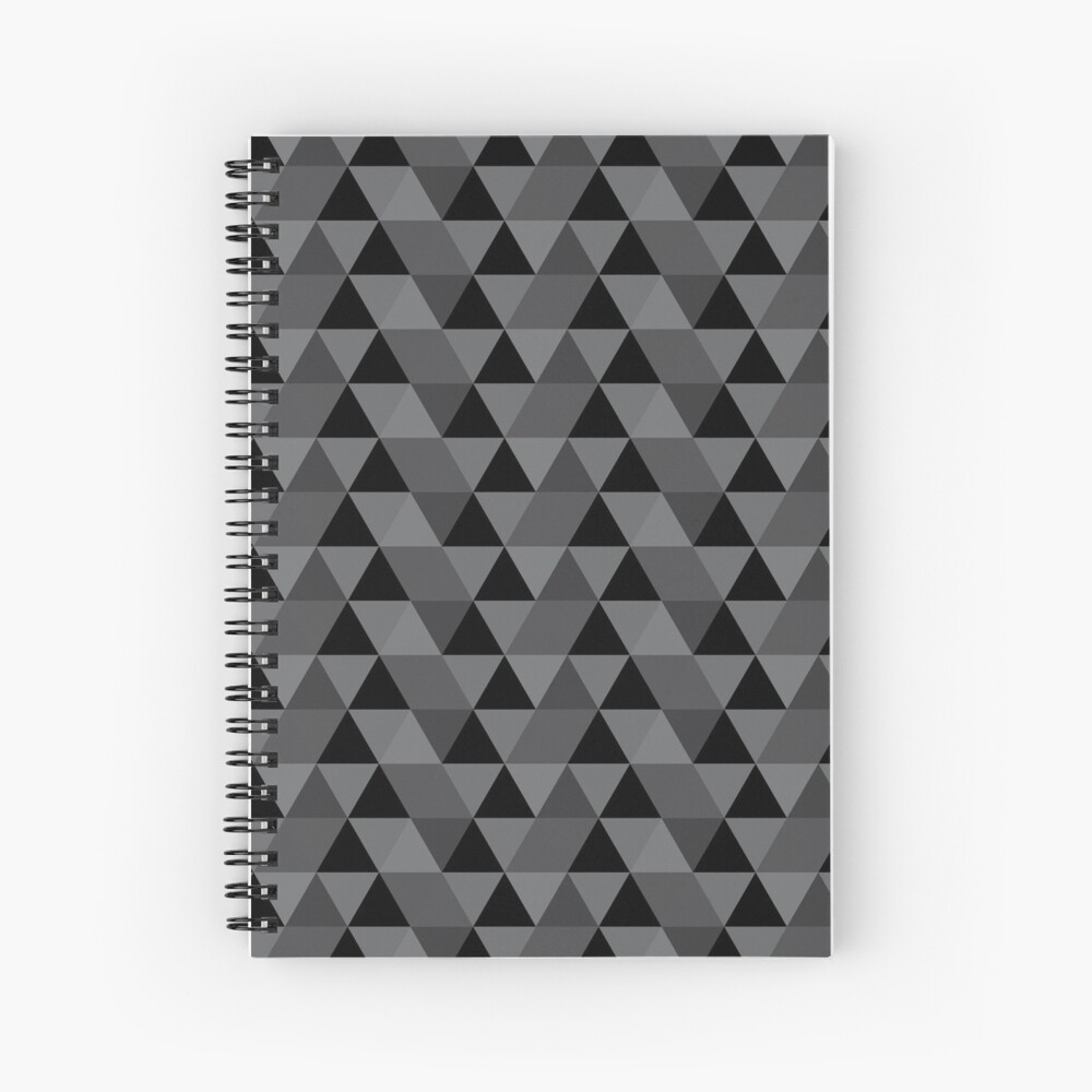 Grey Quilt Spiral Notebook
