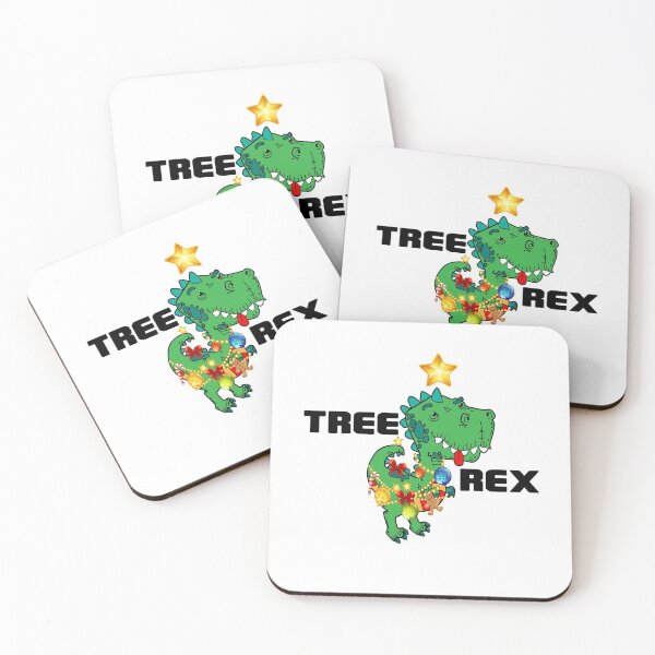 Item preview, FUNNY HAPPY CUTE TREE REX DECORATES HIMSELF AWESOME DESIGN FOR NEW YEAR CHRISTMAS  designed and sold by thebaronart.