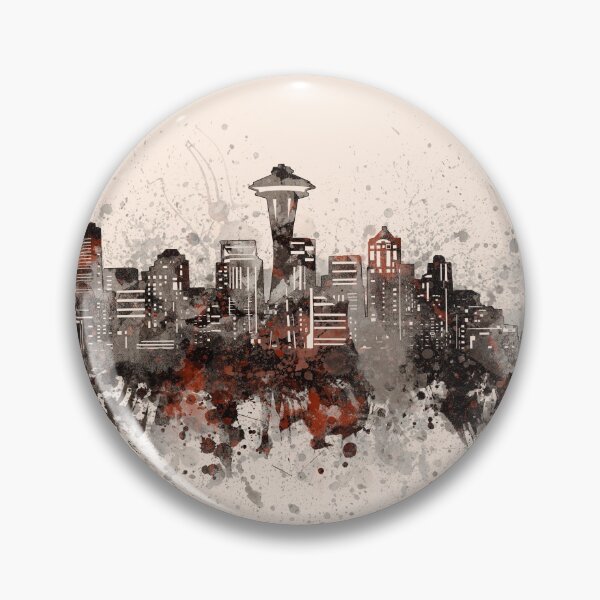 Item preview, seattle skyline designed and sold by BekimART2.