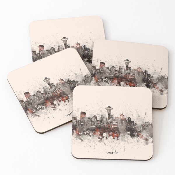 Item preview, seattle skyline designed and sold by BekimART2.