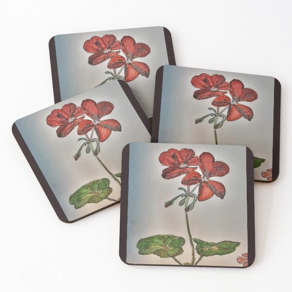 Item preview, Floral Red Watercolor Print, Botanical design designed and sold by ZenArt-Fern.