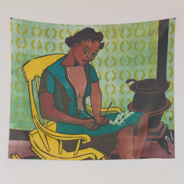 Item preview, The Yellow Rocker  designed and sold by Vintage Wall Art.