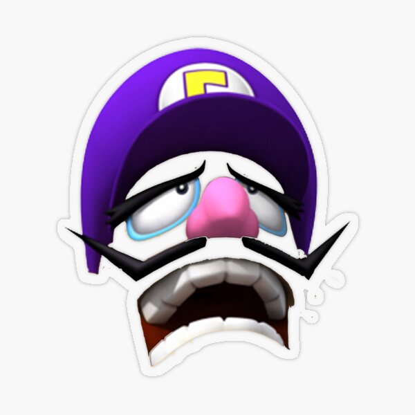 Luigi Meme Transparent Stickers Redbubble - wario head roblox decal