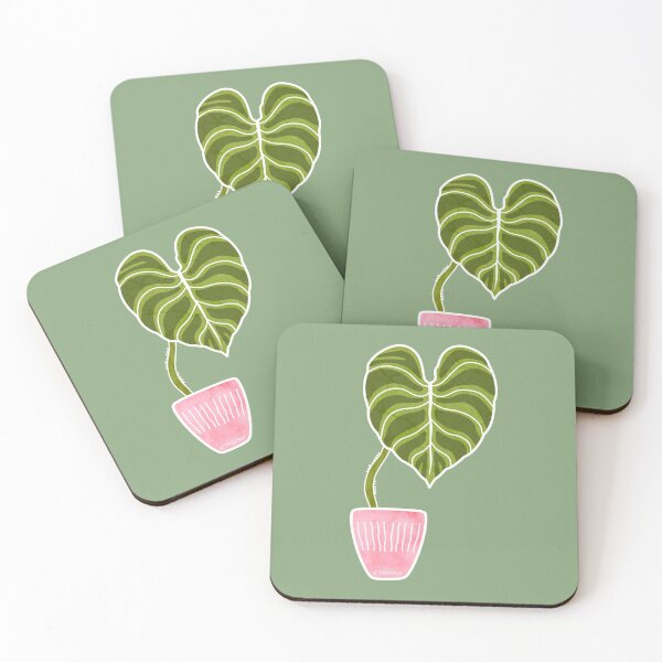 Item preview, Potted Philodendron Verrucosum Art designed and sold by TASORA.