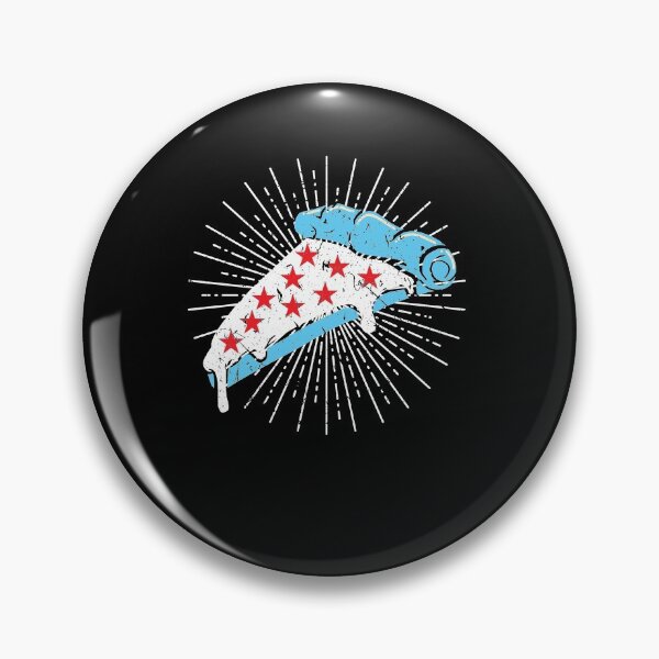 Item preview, Chicago Deep Dish Pizza Flag Illinois Midwest designed and sold by Sinful Charm.
