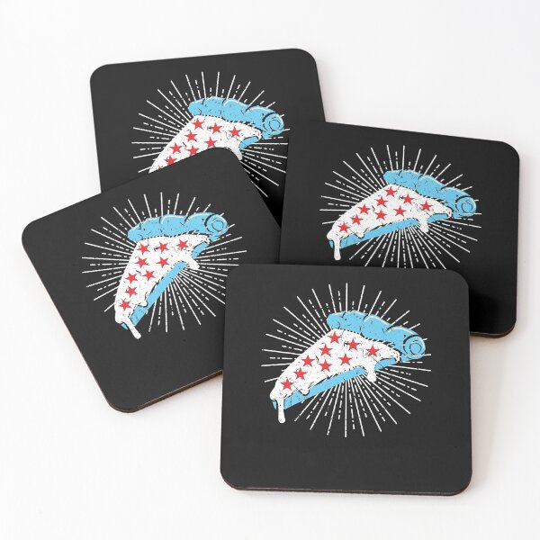 Item preview, Chicago Deep Dish Pizza Flag Illinois Midwest designed and sold by Sinful Charm.