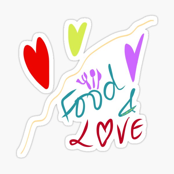 Food & Love Sticker
