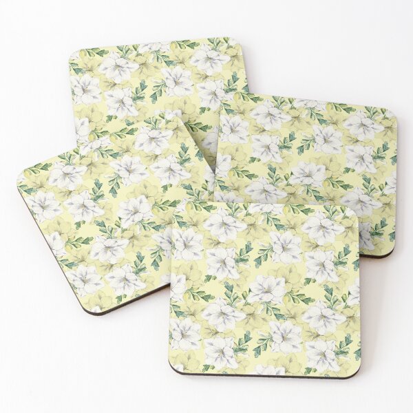 Item preview, Seamless yellow floral pattern  designed and sold by Dear-Ashlin.