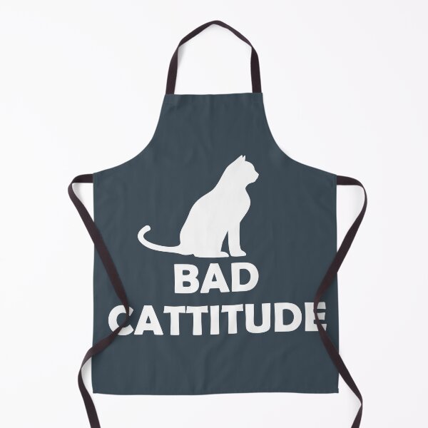 Item preview, Bad Cattitude Charcoal & White designed and sold by LJWDesigns.
