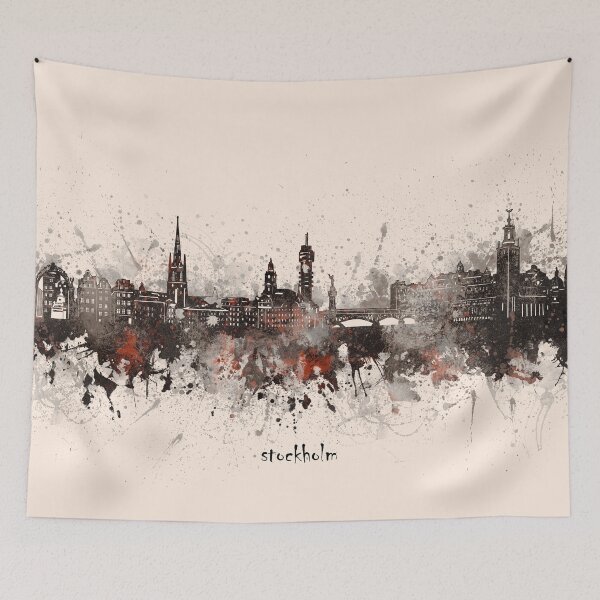 Item preview, stockholm skyline designed and sold by BekimART2.