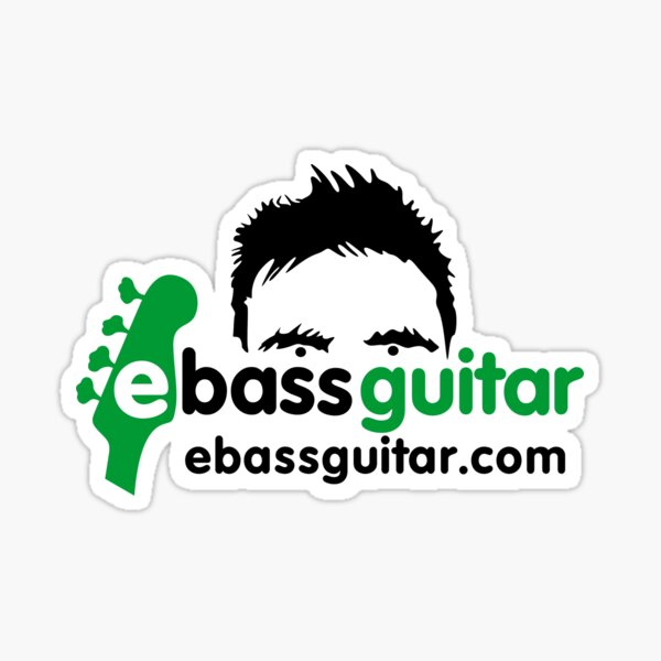 Ebassguitar with James Sticker