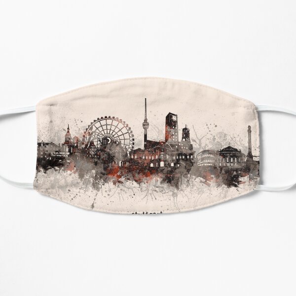 stuttgart skyline Flat Mask