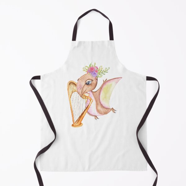 Item preview, Harp Playing Dinosaur designed and sold by iHeartDinosaurs.