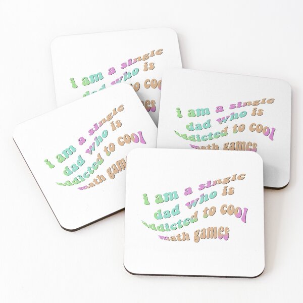 Item preview, i am a single dad who is addicted to cool math games sticker designed and sold by periadt.