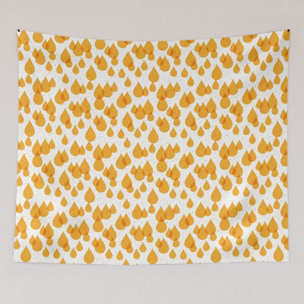 Item preview, Rain drops yellow designed and sold by GingerBest.