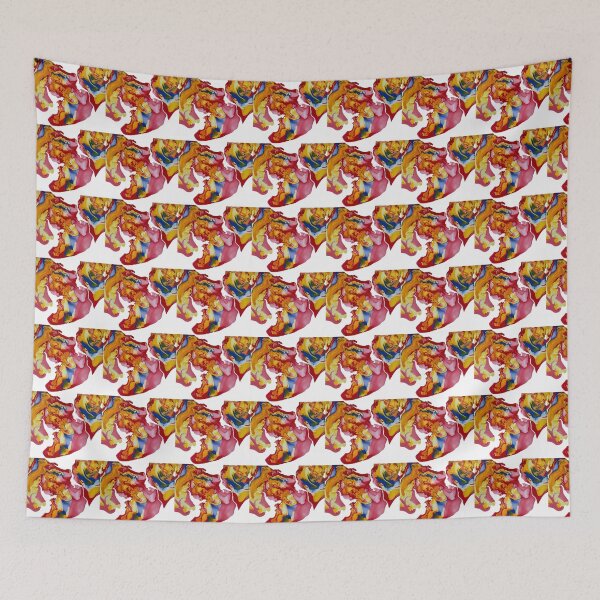 Item preview, Bright red and yellow pattern  designed and sold by faridahakim.