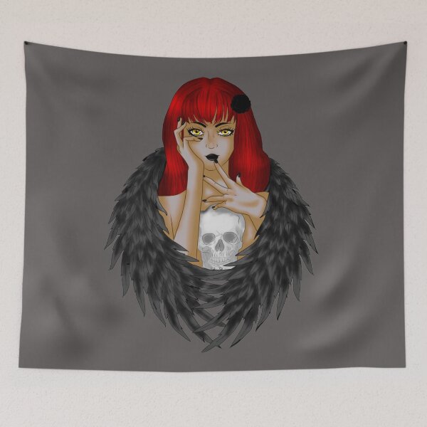 Item preview, Black angel with skull. designed and sold by SohanaMD.