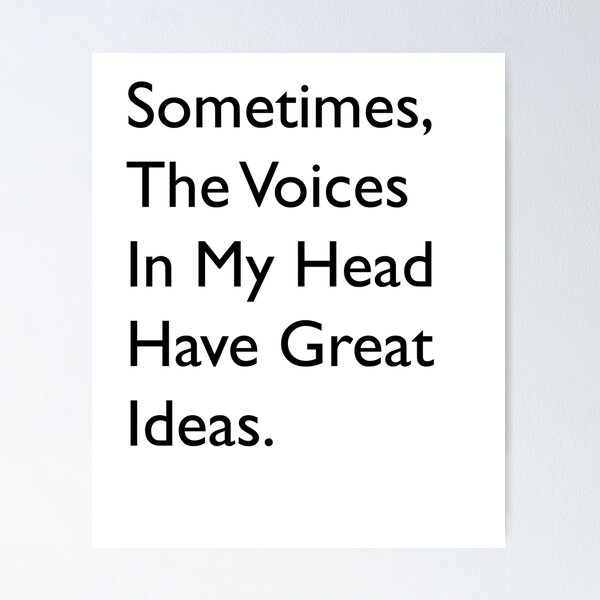 Item preview, Voices In My Head designed and sold by TP-Designs.