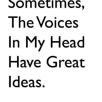 Artwork thumbnail, Voices In My Head by TP-Designs