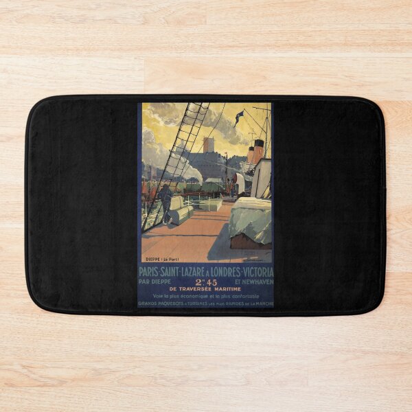 Item preview, retro classic Dieppe poster designed and sold by CorasPosters.