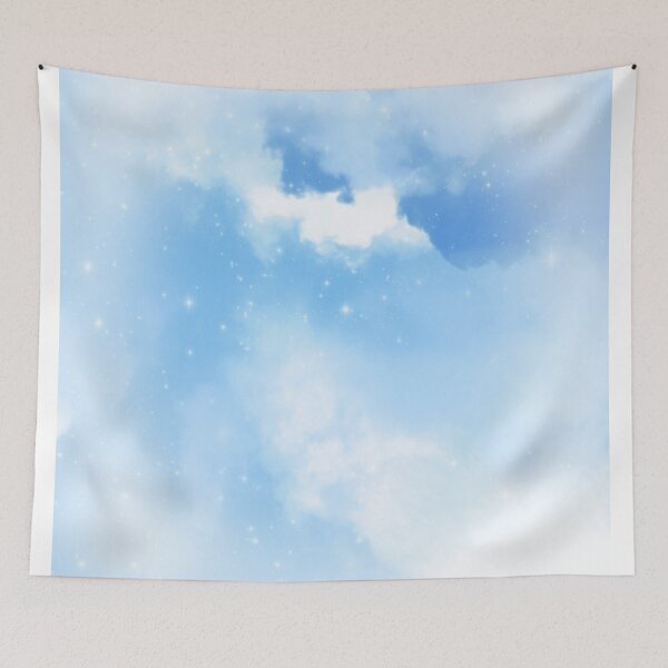 Item preview, Clouds in blue sky with romantic stars, beautiful patterns model designed and sold by Williams Anderson.