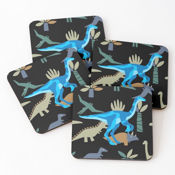 Item preview, Blue Dinosaur Emoji Pattern 7 designed and sold by kyds.