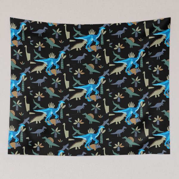 Item preview, Blue Dinosaur Emoji Pattern 7 designed and sold by kyds.