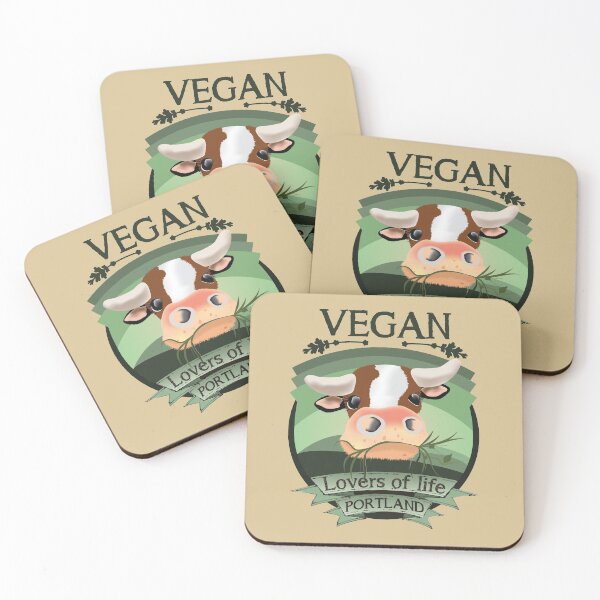 Item preview, Vegan - Lovers of life - Portland (dark lettering) designed and sold by Arteria Mix.
