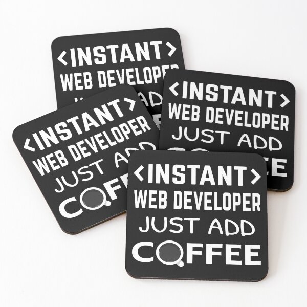 Item preview, Web Developer - Instant Coffee designed and sold by GamerGetup.