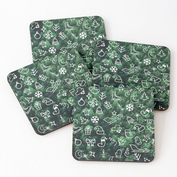 Item preview, Christmas pattern, green pine trees designed and sold by patternme.