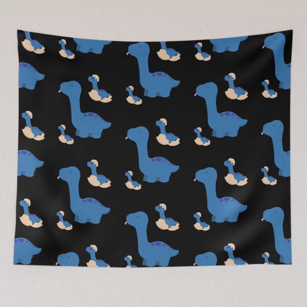 Item preview, Blue Dinosaur Emoji Pattern 9 designed and sold by kyds.