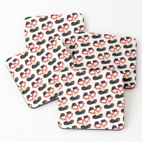 Item preview, Disguise Glasses Pattern - White designed and sold by Kelly  Gilleran.
