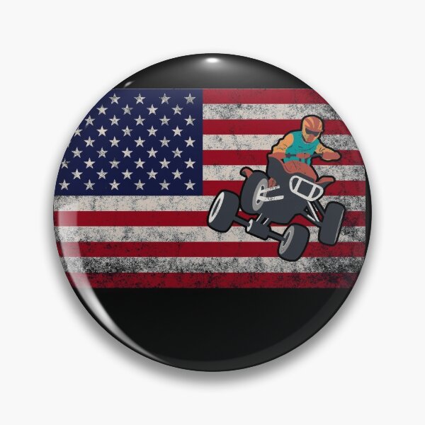 Item preview, Quad Bike America Flag - USA ATV Four wheeler designed and sold by majuga.