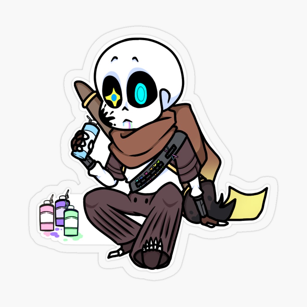 Ink Sans Different Facial Expressions GIF