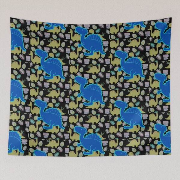 Item preview, Blue Dinosaur Emoji Pattern 11 designed and sold by kyds.