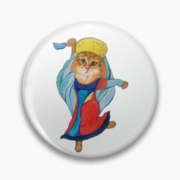Item preview, Dancing Kitty in the Traditional Dress designed and sold by MariaSibireva.