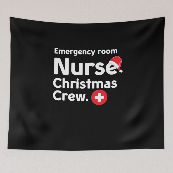 Item preview, Emergency Room Nurse Christmas Crew designed and sold by taddd.