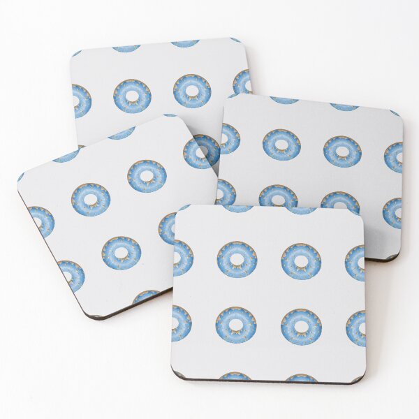 Item preview, Donuts pattern on the white background designed and sold by Aidonera.