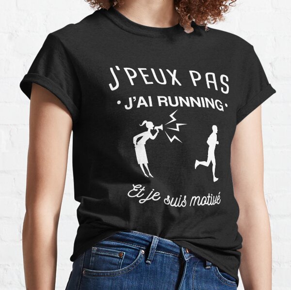 T shirt best sale running femme humour