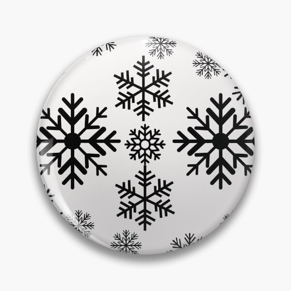 Item preview, Snowflake Design 2 Black designed and sold by ajtechdesigns.