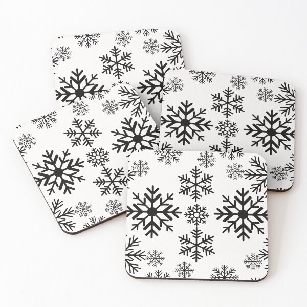 Item preview, Snowflake Design 2 Black designed and sold by ajtechdesigns.