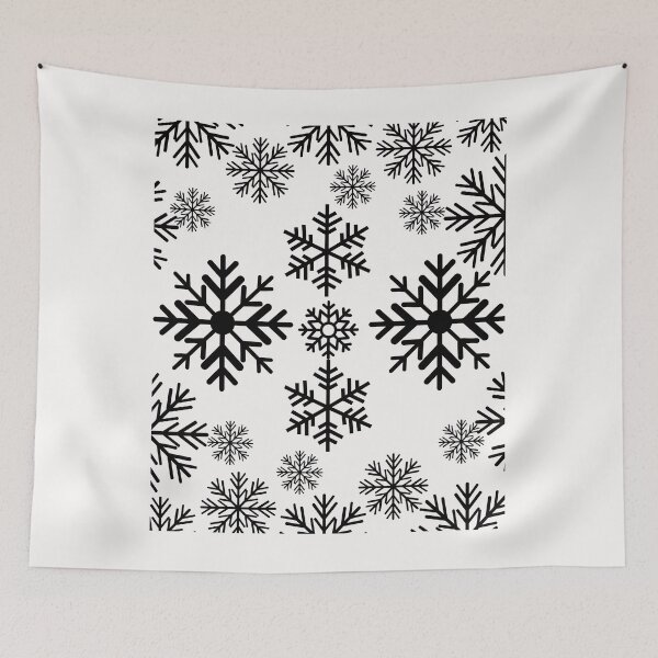 Item preview, Snowflake Design 2 Black designed and sold by ajtechdesigns.