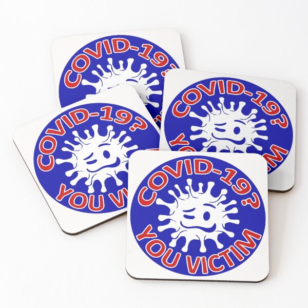 Item preview, COVID-19? You Victim;  designed and sold by StickerApe.
