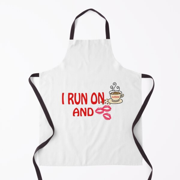 Item preview, I Run On Caffeine And Kisses Coffee Lover designed and sold by Zone-Graphics.