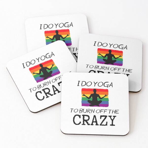Item preview, I Do Yoga To Burn Off The Crazy - Sukhasana Pose designed and sold by SimpleUniverse.