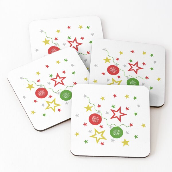Item preview, Christmas pattern decorative stars and balls  designed and sold by Niceprint42.